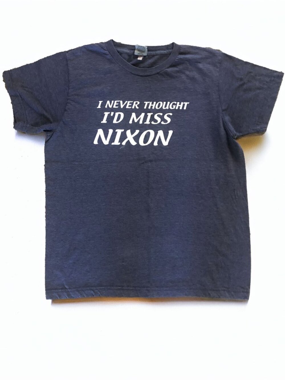 Blue I Never Thought I'd Miss Nixon Graphic Tee Size Medium